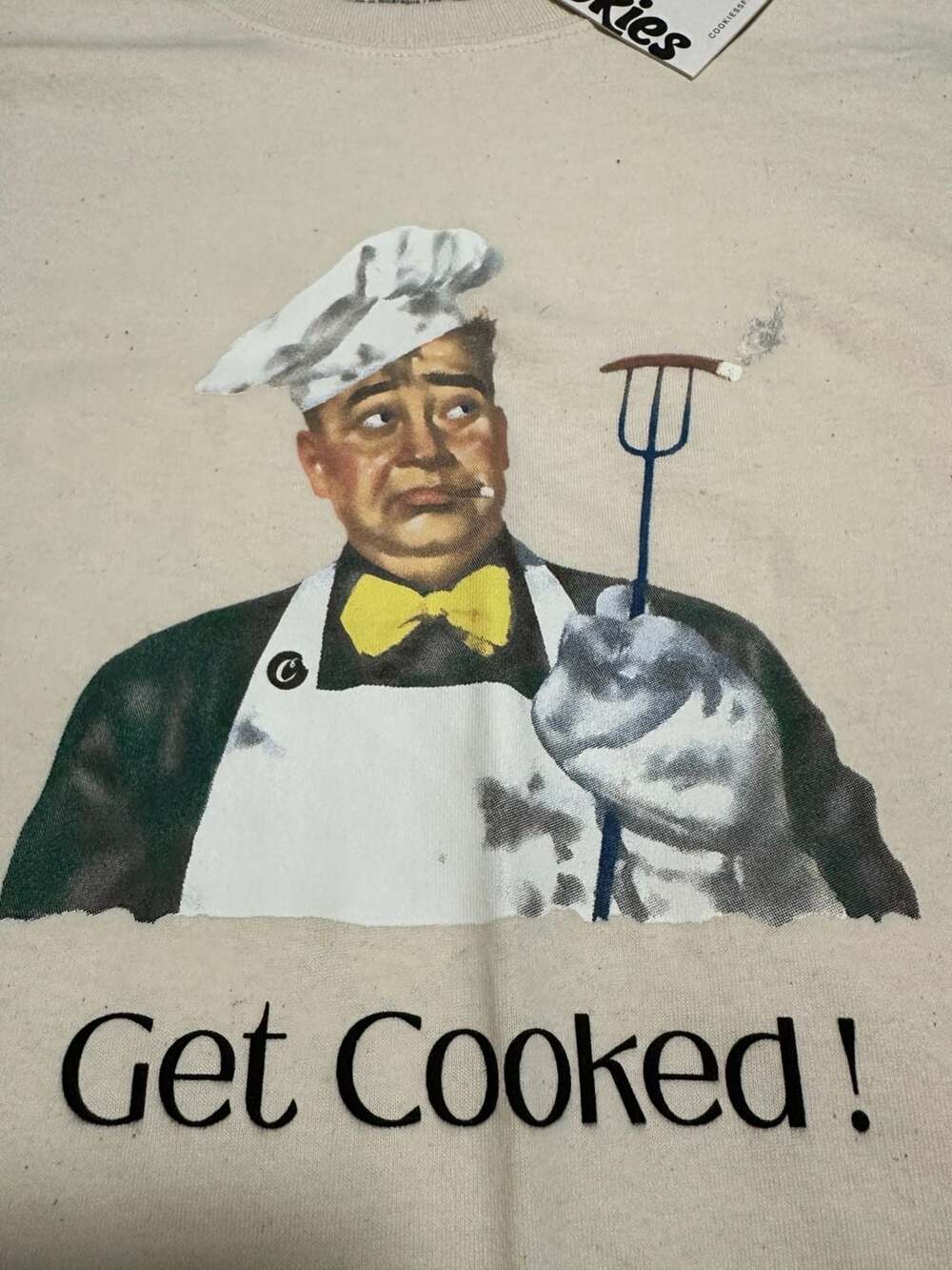 Cookies Get Cooked SS Tee Cream Size 4XL